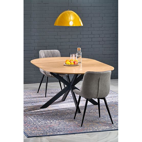 ACORD rozkladací stôl, prírodný / čierny (2p=1ks)