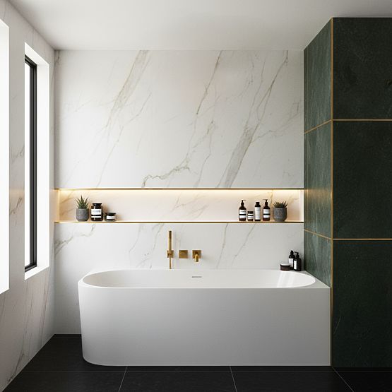 Akrylátová Rohová Vaňa BELLANTO SLIM 170 Pravá