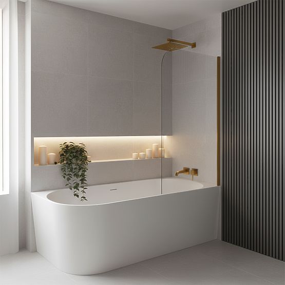 Akrylátová Rohová Vaňa BELLANTO SLIM 170 Pravá