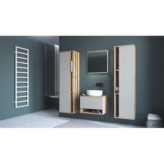 AVIOLA Zrkadlo 60 cm + LED dub artisan (1p=1ks)