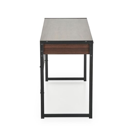 B46 písací stôl orechový / čierny (1p=1ks)