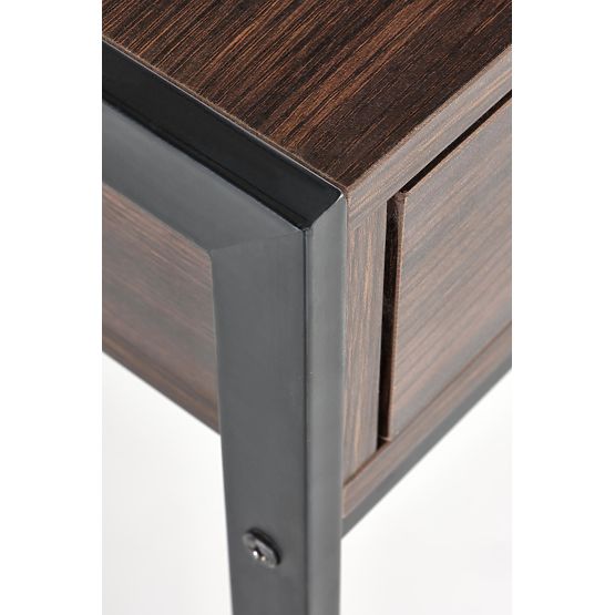 B46 písací stôl orechový / čierny (1p=1ks)