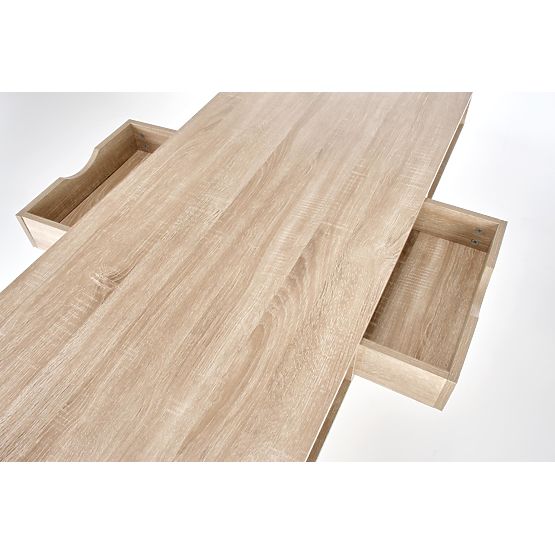 B48 písací stôl dub sonoma / biely