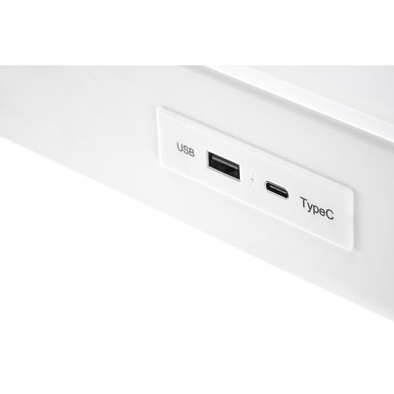 B52 stôl s funkciou nastavenia výšky, biely (2p=1ks)