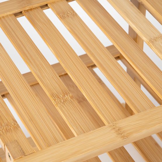 Bambusová rohová kuchynská polica DEDAL