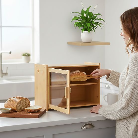 Bambusový chlebník Pierre, nádoba na chlieb