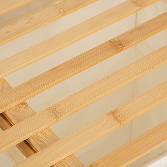 Bambusový kôš na bielizeň alebo hračky HANOI 2 priehradky