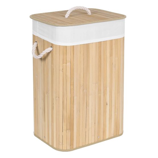 Bambusový kôš na prádlo 1-komorový prírodný