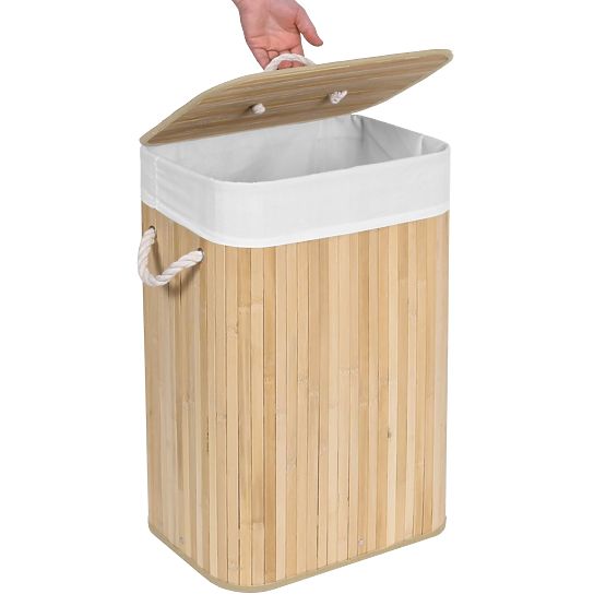 Bambusový kôš na prádlo 1-komorový prírodný