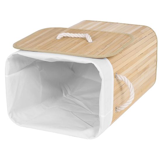 Bambusový kôš na prádlo 1-komorový prírodný