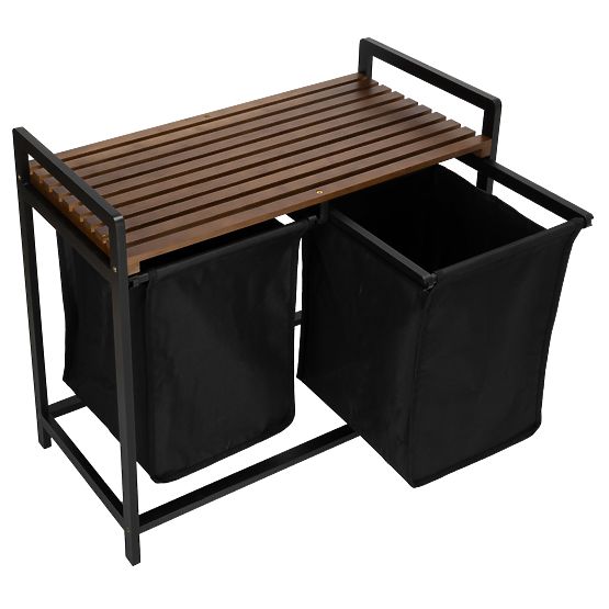 Bambusový kôš na prádlo HANOI BLACK ČIERNY