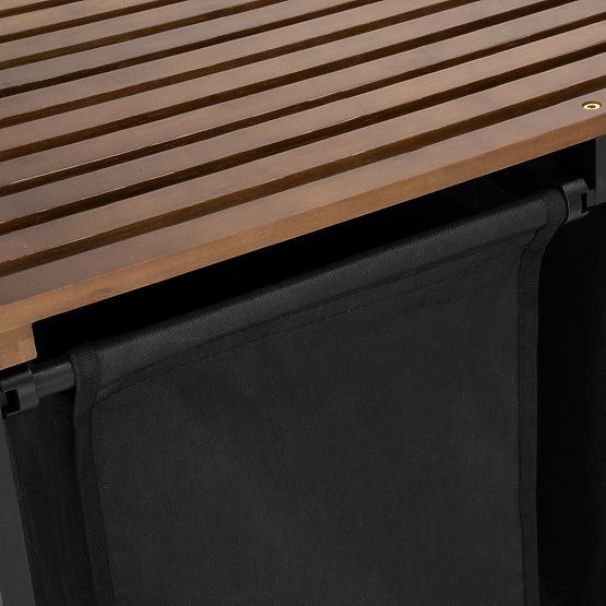 Bambusový kôš na prádlo HANOI BLACK ČIERNY