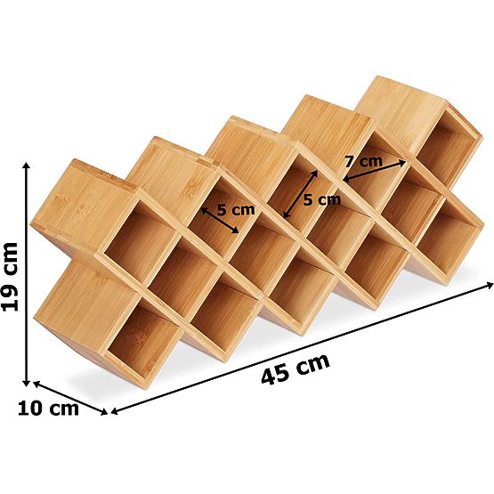 Bambusový stojan na korenie KOCHEN 18 pohárov