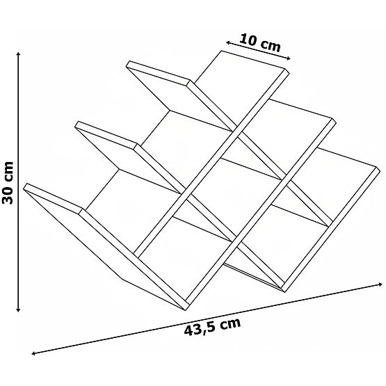 Bambusový stojan na víno SOLARIS prírodný