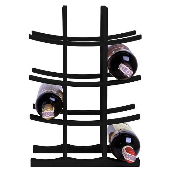 Bambusový stojan na víno Todgar čierny