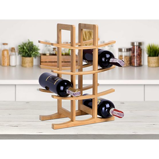 Bambusový stojan na víno Todgar