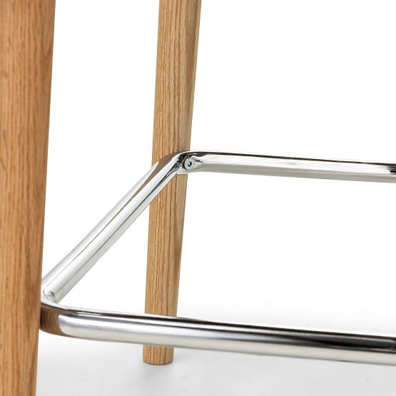 Barová stolička Amalfi, krémová, dub