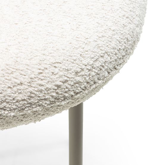 Barová stolička Fiori svetlo béžová, oblé tvary