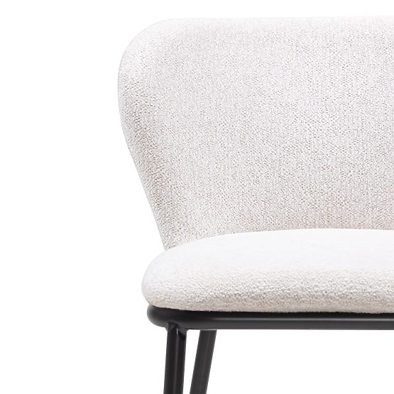 Barová stolička Yasmin II, ecru/čierne nohy