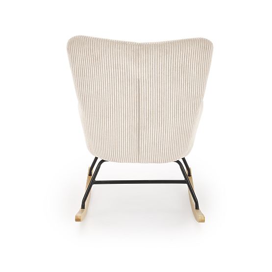 BELMIRO relaxačné kreslo s funkciou hojdania, krémové (1p=1ks)