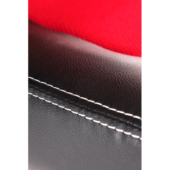 BERKEL kancelárske kreslo čierno-červené (1p=1ks)