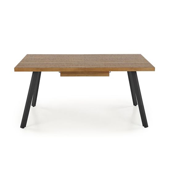 BERLIN rozkladací stôl 140-180 cm, doska - orechová, rám - čierny (2p=1ks)