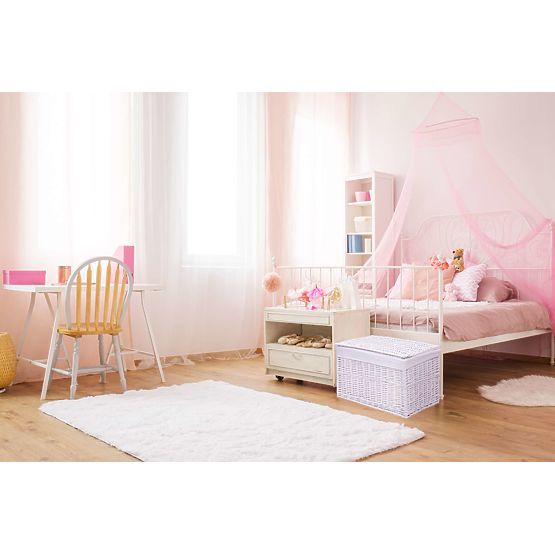 Biela prútená truhlica 160 L