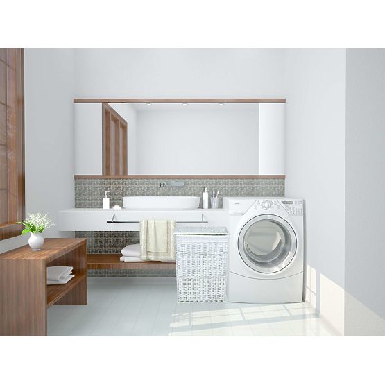 Biely prútený kôš 114 L