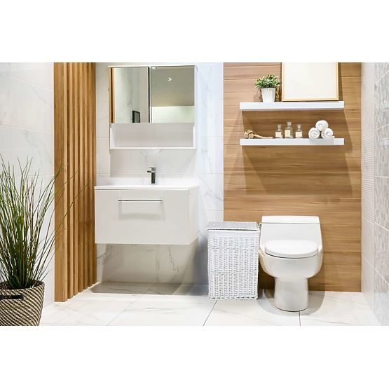 Biely prútený kôš 114 L