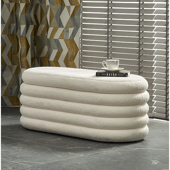 BLISS lavica s úložným priestorom, krémová (1p=1ks)