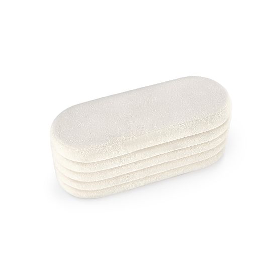 BLISS lavica s úložným priestorom, krémová (1p=1ks)