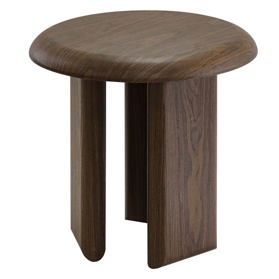 Bočný stolík Keo 50 cm, tmavý orech