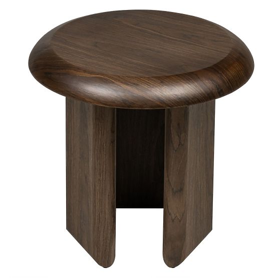 Bočný stolík Keo 50 cm, tmavý orech