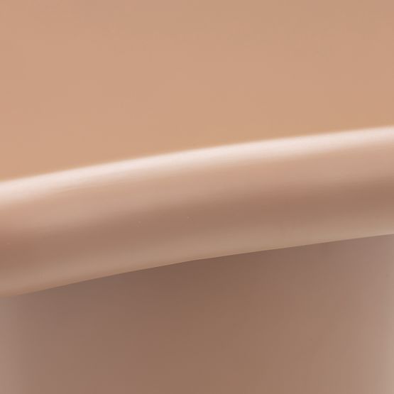 Bočný stolík Monaco škoricový, matný, oblé tvary