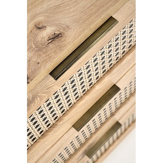 BORNEO KM-2 komoda dub artisan/čierna