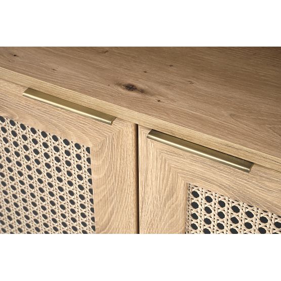 BORNEO REG-1 regál dub artisan/čierny (2p=1ks)