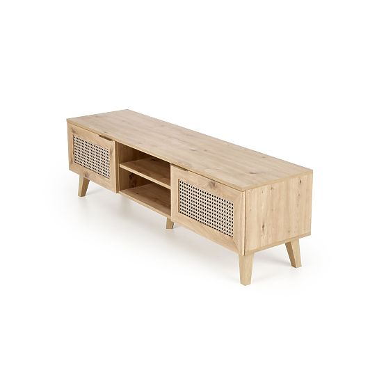 BORNEO RTV-1 TV stolík dub artisan/čierny (1p=1ks)