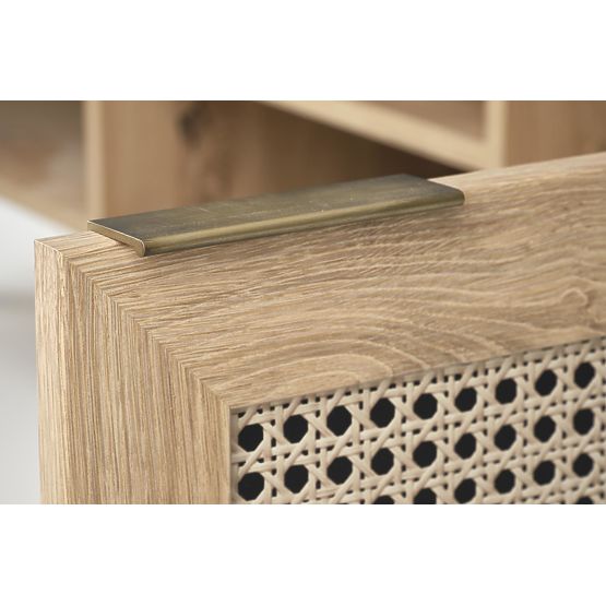 BORNEO RTV-1 TV stolík dub artisan/čierny (1p=1ks)