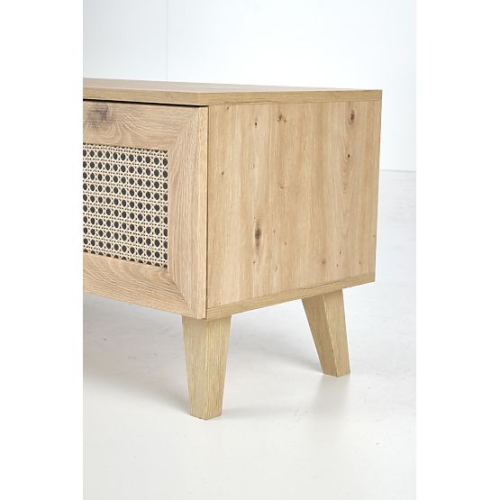 BORNEO RTV-1 TV stolík dub artisan/čierny (1p=1ks)