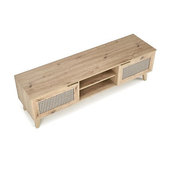 BORNEO RTV-1 TV stolík dub artisan/čierny (1p=1ks)