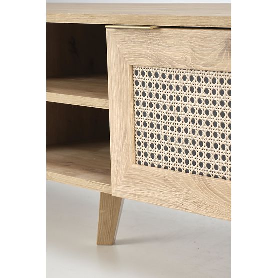 BORNEO RTV-1 TV stolík dub artisan/čierny (1p=1ks)