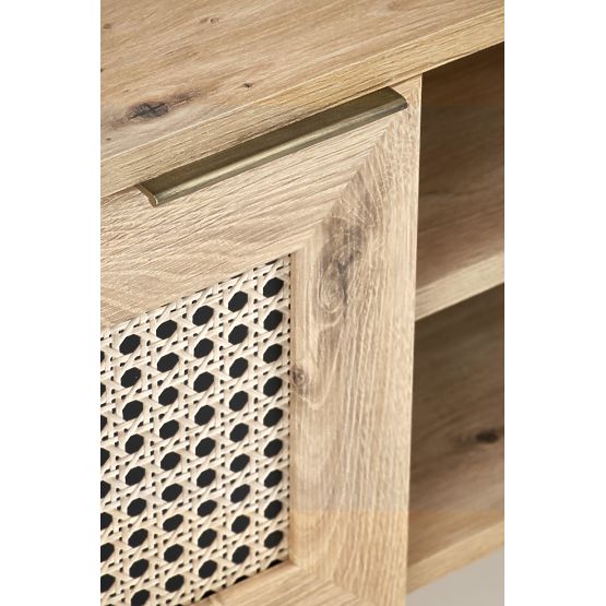 BORNEO RTV-1 TV stolík dub artisan/čierny (1p=1ks)