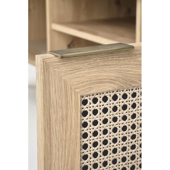 BORNEO RTV-1 TV stolík dub artisan/čierny (1p=1ks)