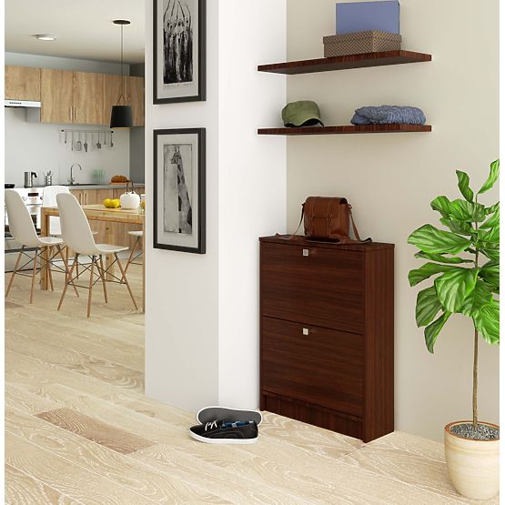 Botník 2 výklopné dvere 60 cm - wenge