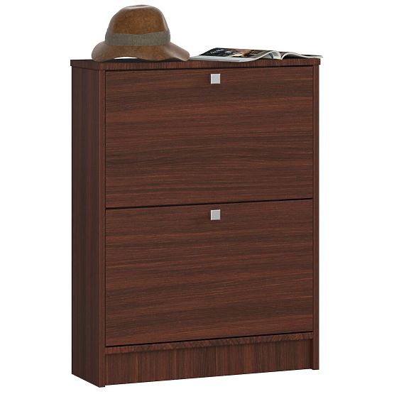 Botník 2 výklopné dvere 60 cm - wenge