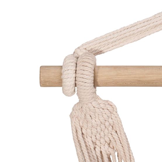 Brazílska hojdacia stolička BAHIO béžová