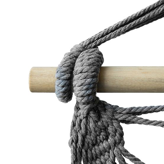 Brazílska hojdacia stolička BAHIO sivá