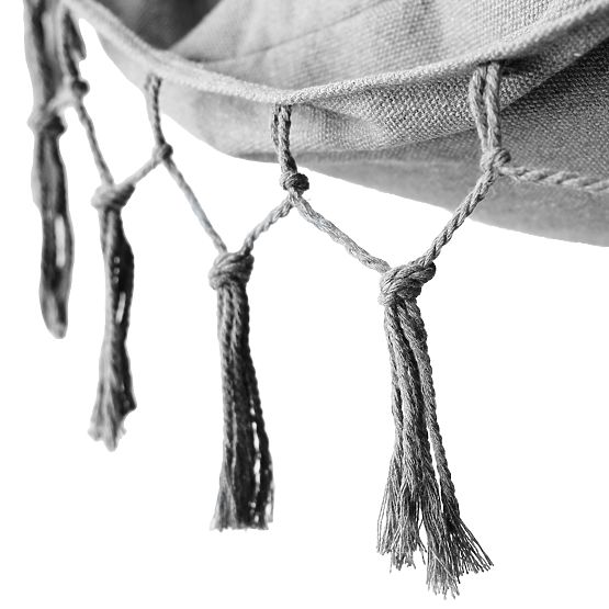 Brazílska hojdacia stolička BAHIO sivá