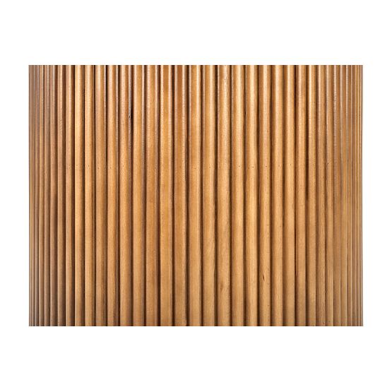 BRUNO okrúhly stôl, biely mramor / orechový (2p=1ks)