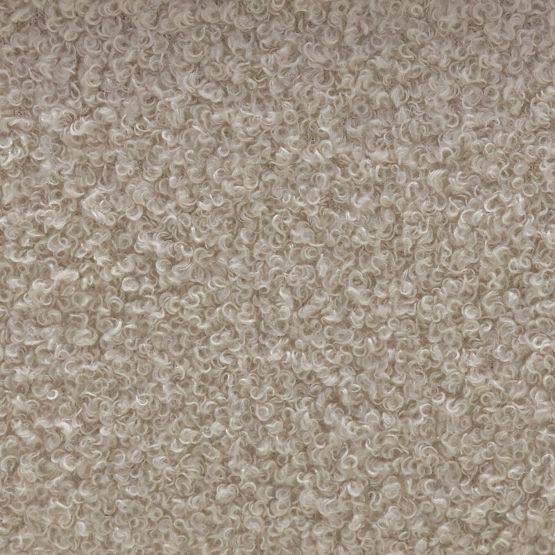 Čalúnená lavica Loppo svetlo béžová, boucle, Orech Wisconsin